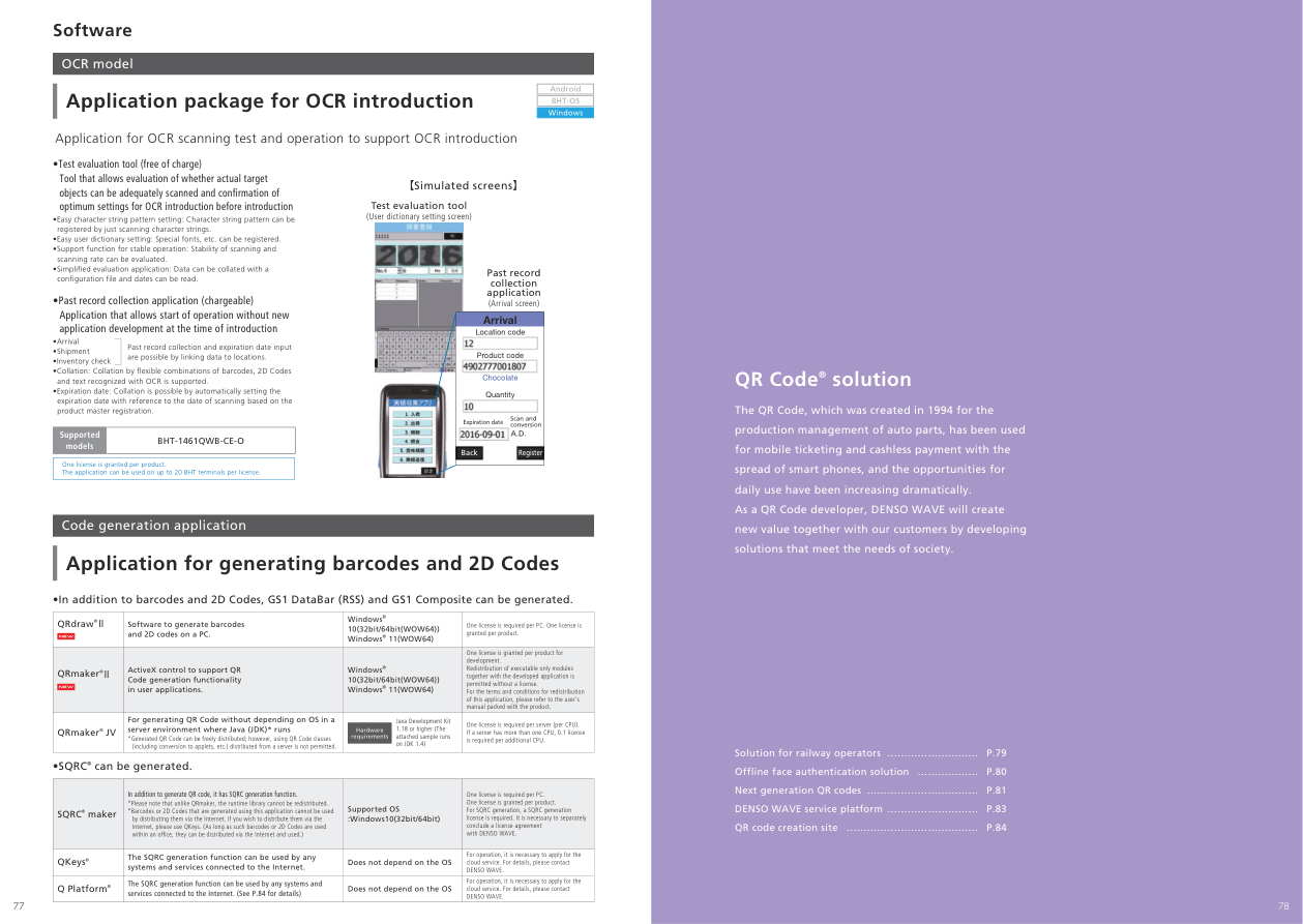Denso Software QR Code e SQRC
