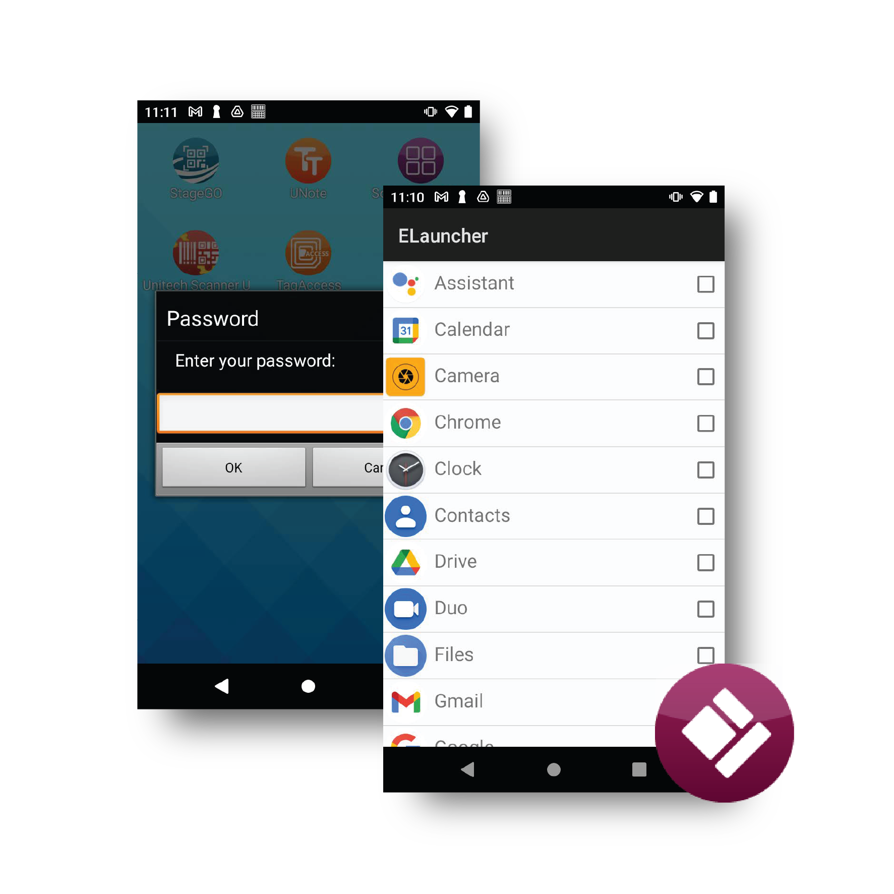 Unitech Utility per terminali Android - altra configurazione della famiglia