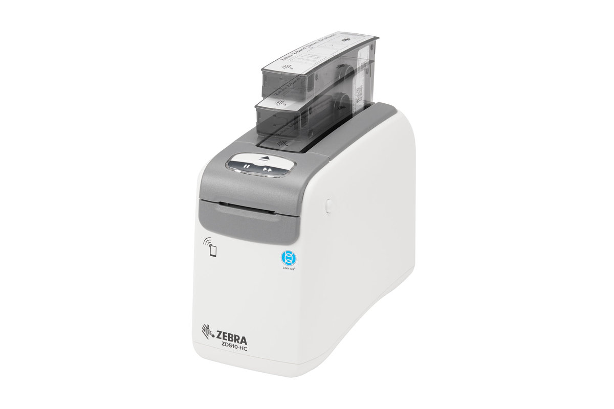 Zebra ZD510-HC: inserimento della cartuccia per braccialetti Z-Band